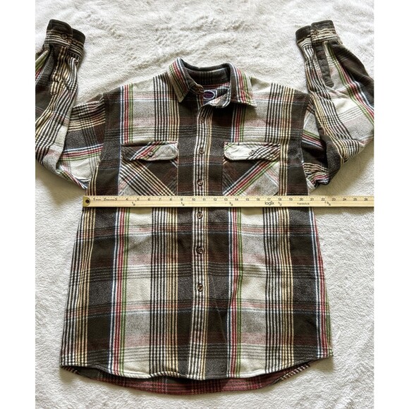 Vintage Williams Bay Heavyweight Flannel Shirt Men's Size Large - Picture 5 of 8